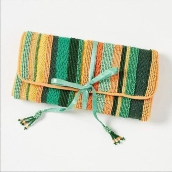 Anthropologie Beaded Jewelry Case